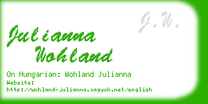 julianna wohland business card